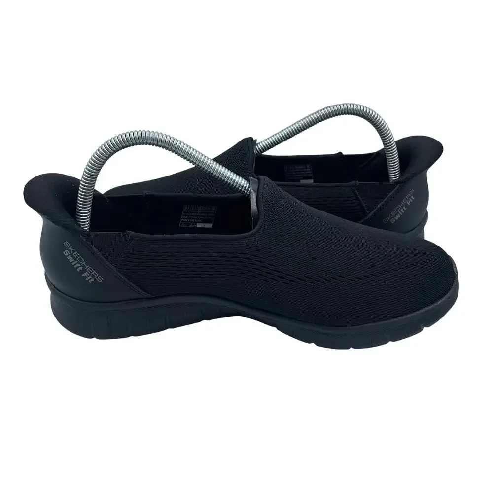Skechers Hands Free Slip Ins Shoes Go Walk Flex Comfort Black Womens 8.5